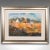 This is a contemporary framed landscape painting. An English, acrylic on canvas titled Autumn Farm and Meadow, signed by...