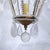 French Vintage French Brass Chandelier With Hand Cut Rock Crystals For Sale - Image 3 of 10