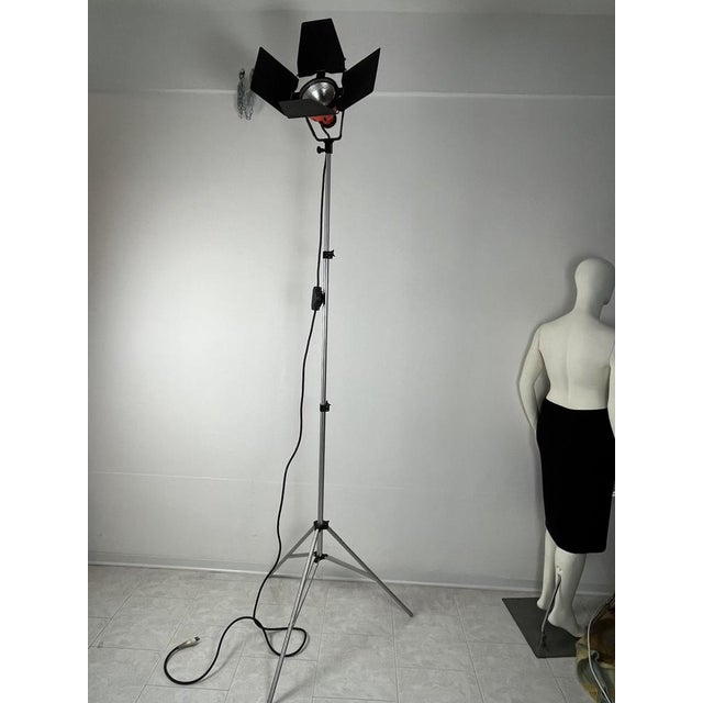 Vintage Italian Lamp in Glossy Aluminum, 1980s For Sale - Image 15 of 15