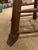 Vintage Mid Century Stool with Wood Base and Leather Swivel Seat For Sale - Image 4 of 8