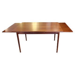 Danish Dining Table with Extensions in Teak, 1960s For Sale