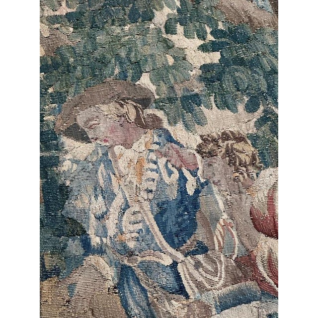 18th Century Aubusson Rest in the Forest Tapestry For Sale - Image 9 of 18
