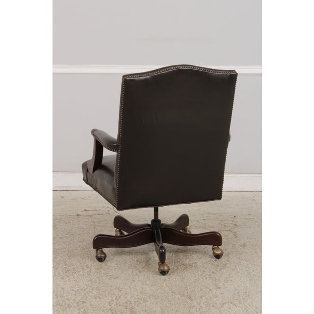 Hancock & Moore Leather Office Desk Chair For Sale In Philadelphia - Image 6 of 17