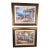 Large Sung Kim Mediterranean Coast Textured Art Prints - A Pair 33" X 39" For Sale