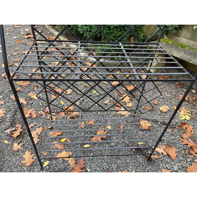 French Tres Chic French Style Wrought Iron Baker’s Rack For Sale - Image 3 of 12