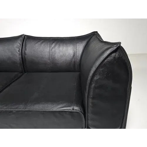 Black Leather 4-Seat DS-19 Pagoda Sectional Sofa from De Sede, 1970s For Sale - Image 9 of 10
