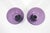 Glass Vintage Pair of Amethyst Champagne Glass Flutes Plum Purple For Sale - Image 7 of 8