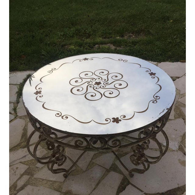 Metal Table by Raymond Subes, 1940s For Sale - Image 7 of 12