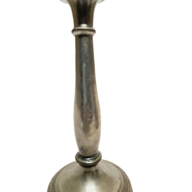 Eclectic Gilloched Candlestick, 1900s For Sale - Image 4 of 7
