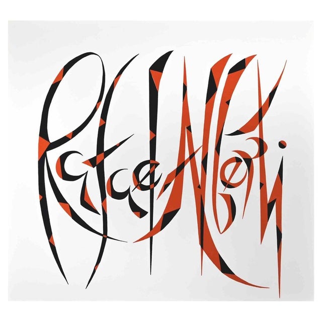 Modern Rafael Alberti, Creative Signature, Lithograph, 1973 For Sale - Image 3 of 3