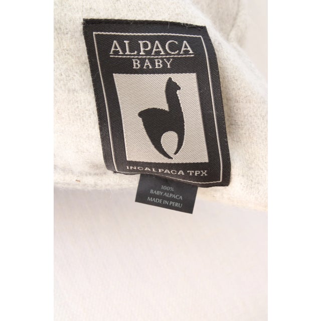 Schumacher Custom Pair of Schumacher Style Ulta Soft Baby Alpaca Pillows, 24" X 24" Down Insert For Sale - Image 4 of 4