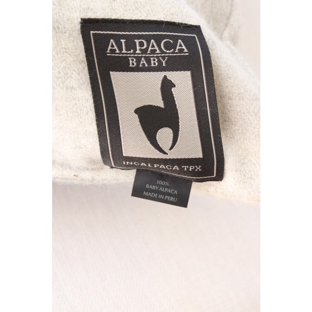 Custom Pair of Ulta Soft Baby Alpaca Pillows, 24" X 24" Down Insert For Sale - Image 4 of 4