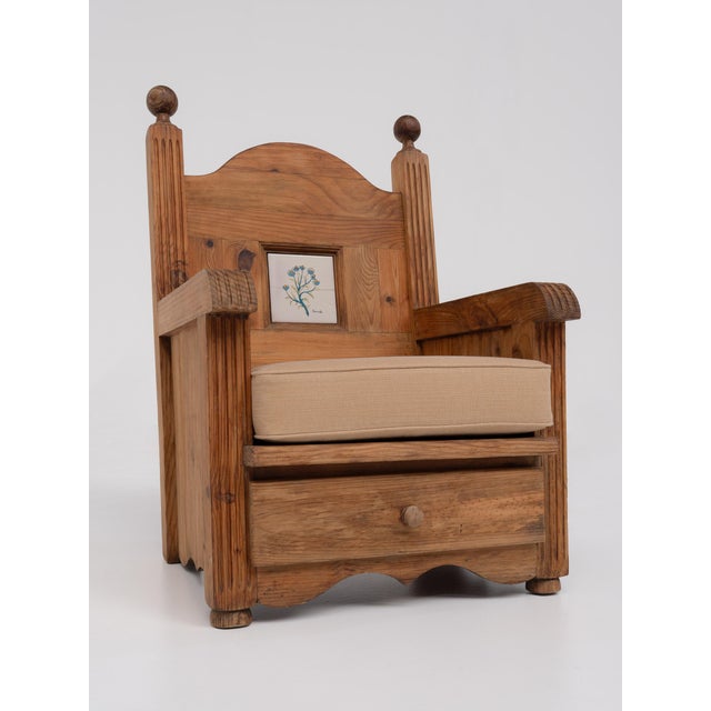 Spanish Pine Chalet Chairs, 1960s, Set of 2 For Sale - Image 4 of 12