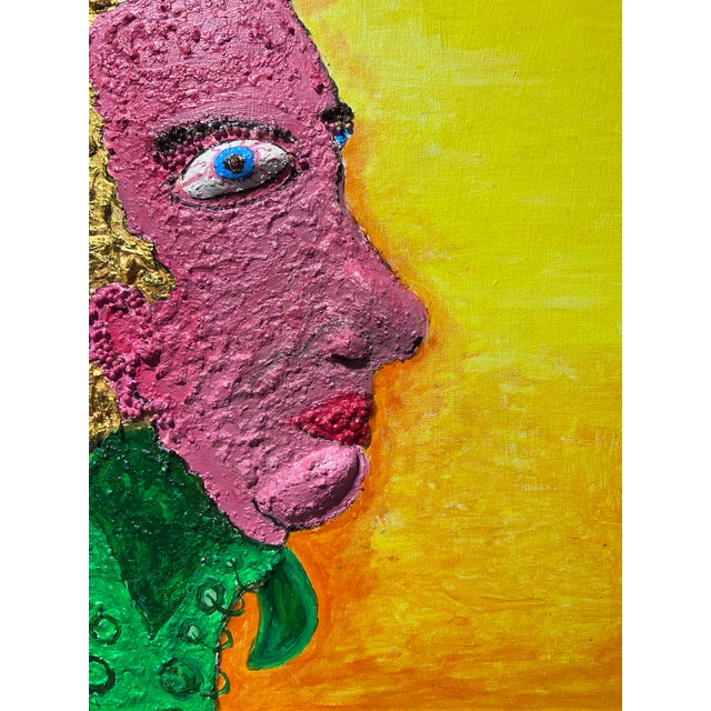 This bold and imaginative painting by Serg Graff, titled “Golden President Andrew Jackson,” is a rare and unique creation...