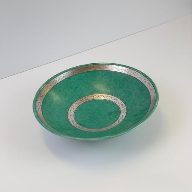 Argenta Silver Overlay Bowl by Wilhelm Kåge for Gustavsberg, Sweden, 1935 For Sale - Image 6 of 11