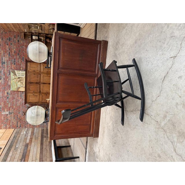 Scandinavian Rocking Chair in Wood For Sale - Image 6 of 10