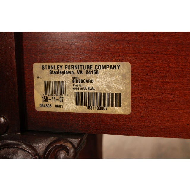 Late 20th Century Stanley Furniture Chippendale Style Mahogany