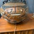 Brown 1970’s Tiki Mayan Gods Large Pottery Table Lamp For Sale - Image 8 of 12