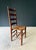 Rustic High Ladder Back Oak and Rush Dining Chairs, Belgium, 1950s, Set of 6 For Sale - Image 13 of 18