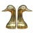 Solid Brass Mid-Century Duck Bookends For Sale