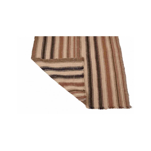1960s Vintage Brown Turkish Kilim Runner - 2`7″ X 7`9″ Ft. For Sale - Image 5 of 6