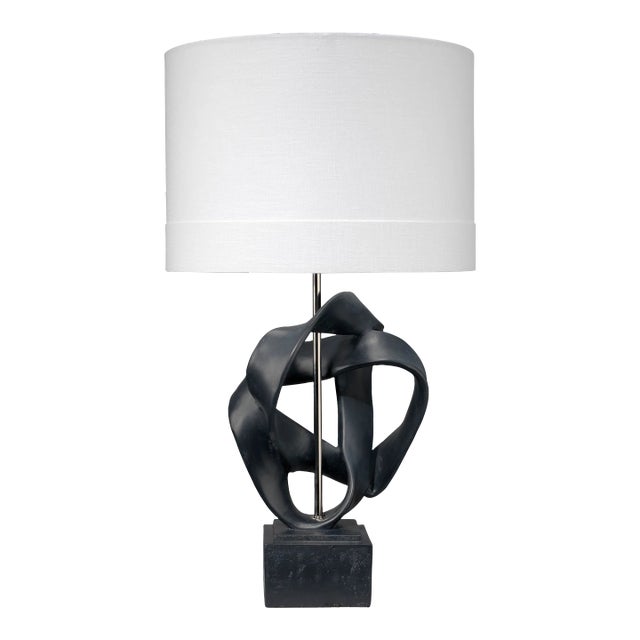 Jamie Young Intertwined Table Lamp in Black For Sale