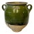 Antique French Confit Pot Green Glazed Terracotta For Sale