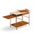 Paul McCobb for Calvin Irwin Collection Model C9203 Mid Century Travertine, Brass and Mahogany Bar Cart For Sale - Image 10 of 11