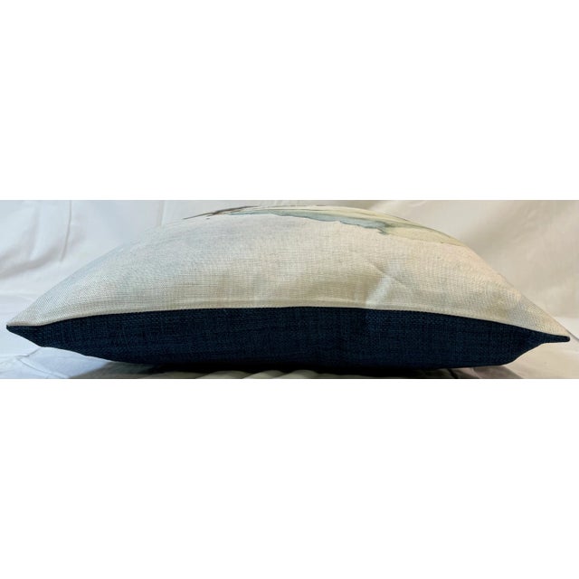 16" Square Decorative Pillow Embellished With a Frolicking Black & Tan Doxie /Dacshund Dog Portrait - Made in the U K For Sale - Image 12 of 12