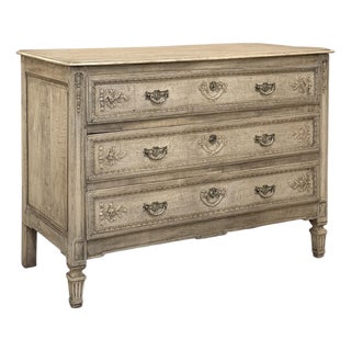 18th Century Liégeois Country French Louis XVI Stripped Commode For Sale