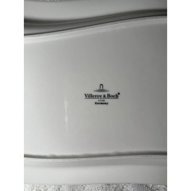 2000 - 2009 Villeroy & Boch “New Wave Caffe” - Rectangular Serving Platter, All White, Rim For Sale - Image 5 of 5