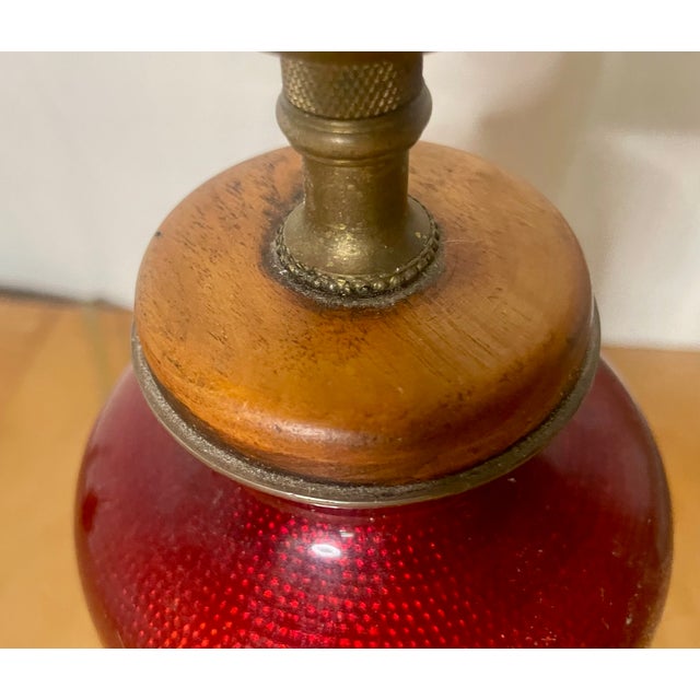 Pair of Antique Chinese Sang De Boeuf Oxblood Porcelain Vase Table Lamps — Late 19th/Early 20th Century For Sale In New York - Image 6 of 9