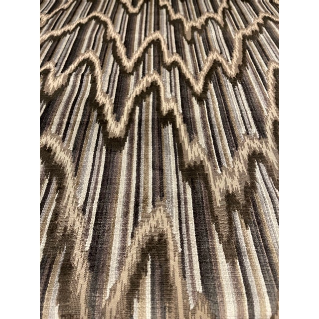 Caracole Caracole Modern Cut Velvet Warm Turin Marble Designer Fabric - 6.5 Yards For Sale - Image 4 of 4