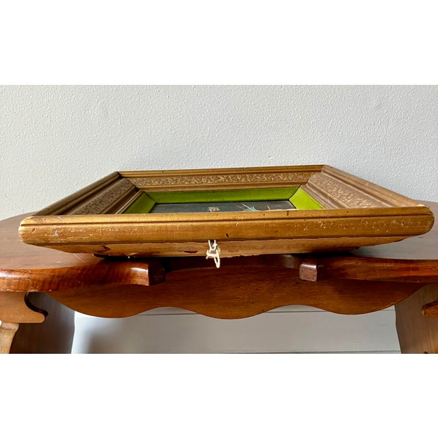 Vintage Mid-Century Violin Still Life Painting in Gilt Frame With Velvet Liner For Sale - Image 11 of 18