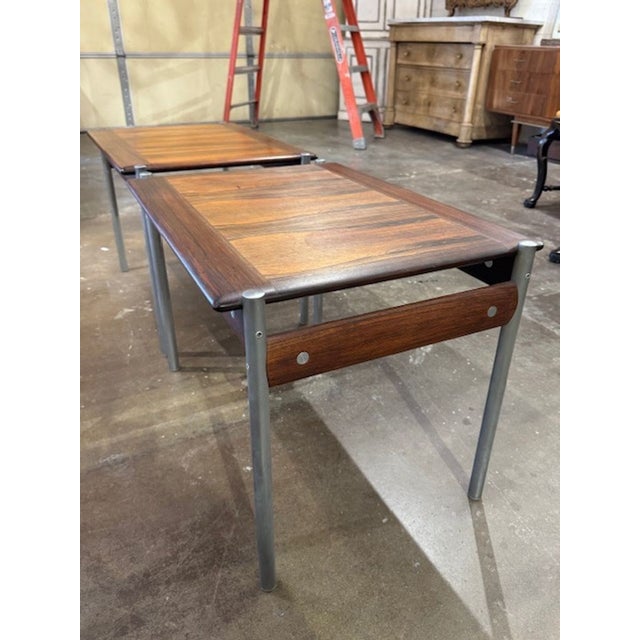 Mid-Century Modern Norwegian MCM Rosewood Side Tables For Sale - Image 3 of 7