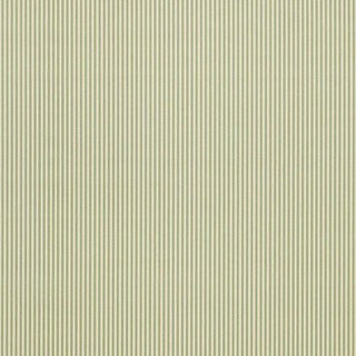 Schumacher Newport Poplin Stripe Fabric in Aqua For Sale