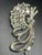 Silver MCM Jewelry Attributed Style to Eisenberg Ice Rhodium-Plated Emerald-Cut Crystal Ribbon Fan Brooch For Sale - Image 8 of 8