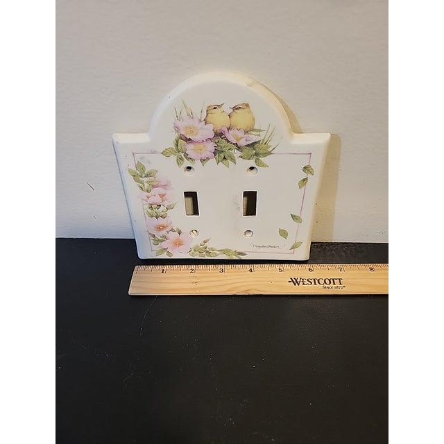 Vintage Floral Blossom Porcelain Ceramic Light Switch For Sale In San Francisco - Image 6 of 9