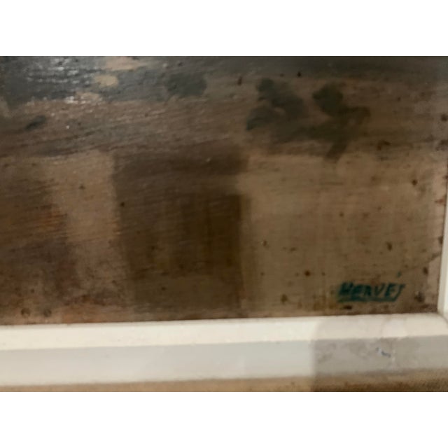 View of the Port, 20th Century, Oil on Canvas, Framed For Sale - Image 11 of 15