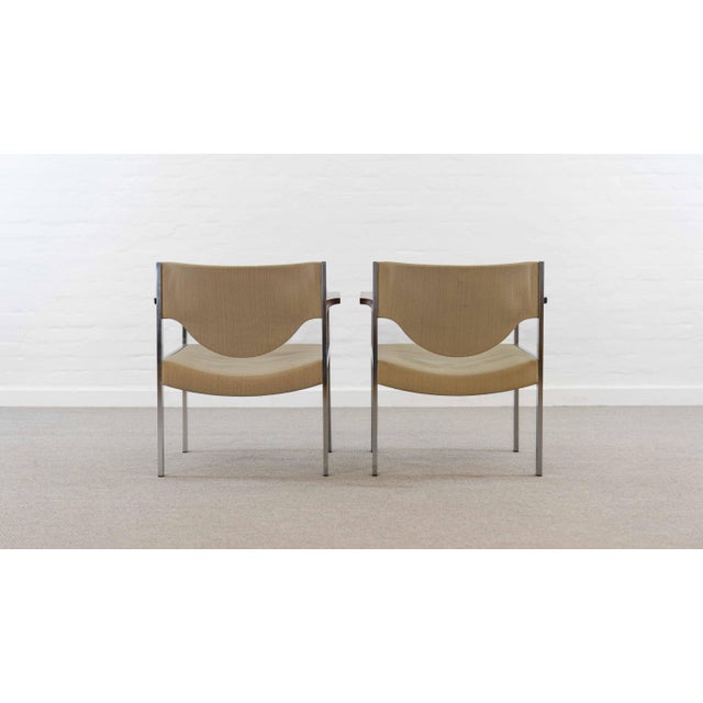 Khaki Set of Club Chairs Model 206 from Lübke, 1960s For Sale - Image 8 of 18
