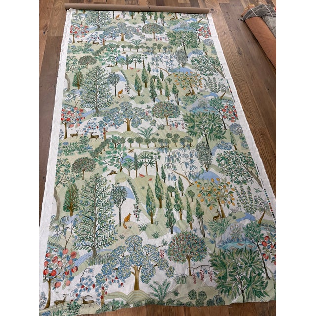 Textile Brunschwig & Fil's "Folklore Print -Meadow" Performance Fabric - 2 Yard Piece For Sale - Image 7 of 9