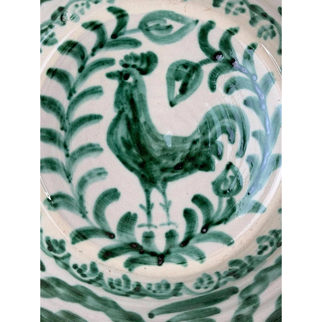 Large Spanish Fajalauza Ceramic Lebrillo Bowl For Sale - Image 6 of 9