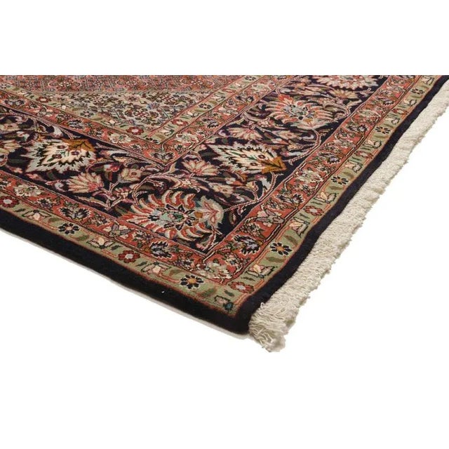 Bijar Hand-Knotted Rug in Virgin Wool For Sale - Image 5 of 10