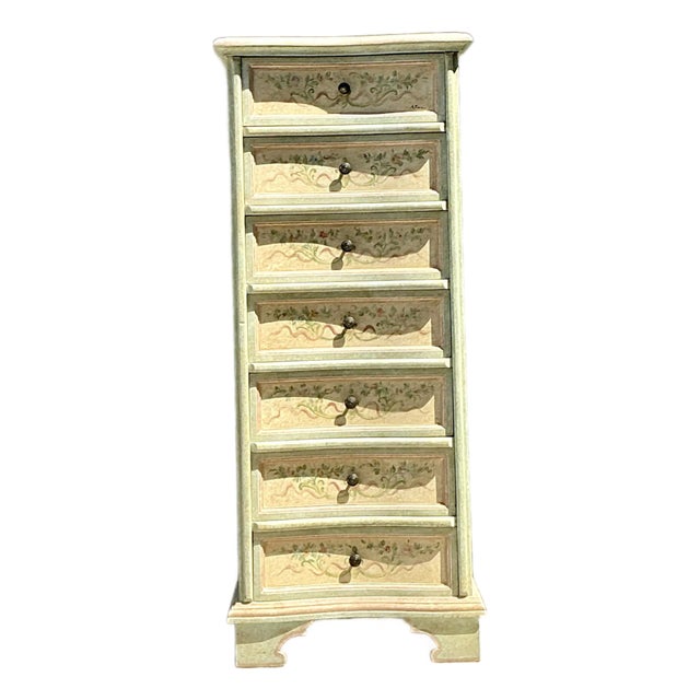 Vintage Italian Hand Painted Ligerie Chest For Sale