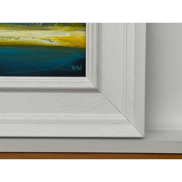Golden Horizon - Miniature Abstract Landscape Art Study by Contemporary Artist, 2025 For Sale - Image 10 of 14