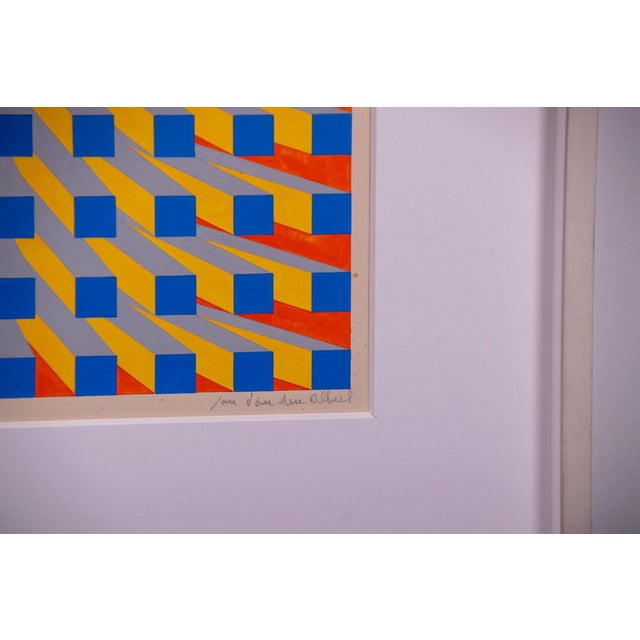 1970s Jan Van Den Abbeel, Projekt Y Geometric Composition, 1975, Gouache on Paper For Sale - Image 5 of 8