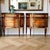 French 1960s Pair of French Louis XVI Style Demilune Marble Top Commodes | Nightstands | Bedside Tables For Sale - Image 3 of 11