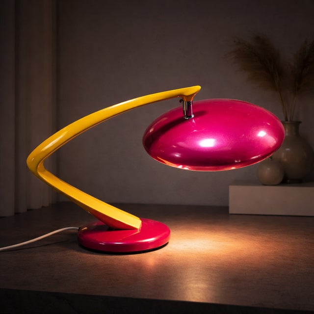 Vintage Sculptural Table Lamp from Fase, Spain, 1980s For Sale - Image 4 of 8