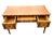 Amber Late 20th Century Faux Bamboo Chinoserie 3 Drawer Desk For Sale - Image 8 of 18