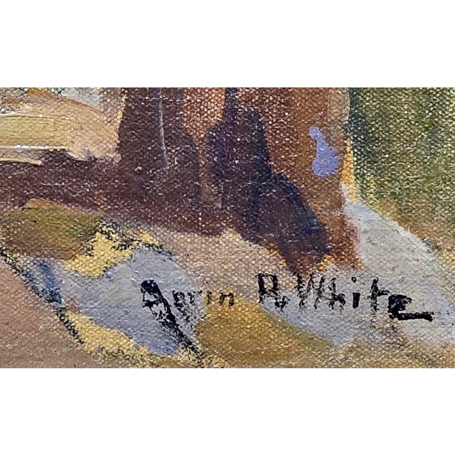Orrin White - High Sierra Lake Landscape- C. 1930s California Impressionist -Oil Painting For Sale In Los Angeles - Image 6 of 11